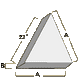 Partial - Ceramic Angle Cut Triangle 3/8 X 3/8 SF - 14 lbs