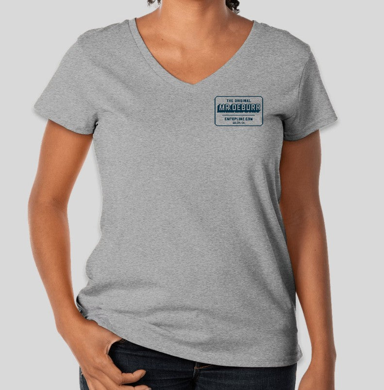 Original Mr Deburr T-Shirt (Womens V Neck)