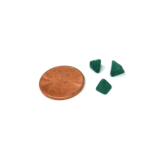Pyramid 3/8 X 3/8 X 5/8 X Green Plastic Media, 50 lbs