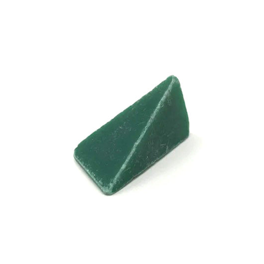 Wedge 1 1/2 X 1 X Green Plastic Media, 50 lbs