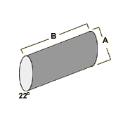 Angle Cut Cylinder 3/16 X 3/8 SF Ceramic Media, 50 lbs