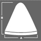 Cone 3/4 X 7/8 M Ceramic Media, 50 lbs